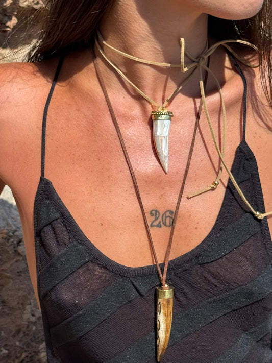 COLLANA CORNO TIBETANO
